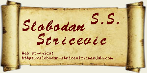 Slobodan Stričević vizit kartica